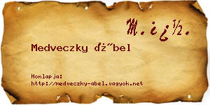 Medveczky Ábel névjegykártya